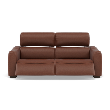 Beck Small 3 Seater Recliner Sofa - 2.5 Seater Sofa with 2 Power Recliners (Compact) Fabric - Power Recliner with USB 3 Seater Sofas Sterling Home 7 BFA-BLJ-05 HAZELNUT