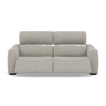 Beck Small 3 Seater Recliner Sofa - 2.5 Seater Sofa with 2 Power Recliners (Compact) Fabric - Power Recliner with USB