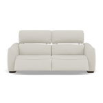 Beck Small 3 Seater Recliner Sofa - 2.5 Seater Sofa with 2 Power Recliners (Compact) Fabric - Power Recliner with USB