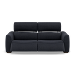 Beck Small 3 Seater Recliner Sofa - 2.5 Seater Sofa with 2 Power Recliners (Compact) Fabric - Power Recliner with USB