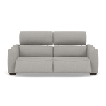 Beck Small 3 Seater Recliner Sofa - 2.5 Seater Sofa with 2 Power Recliners (Compact) Fabric - Power Recliner with USB