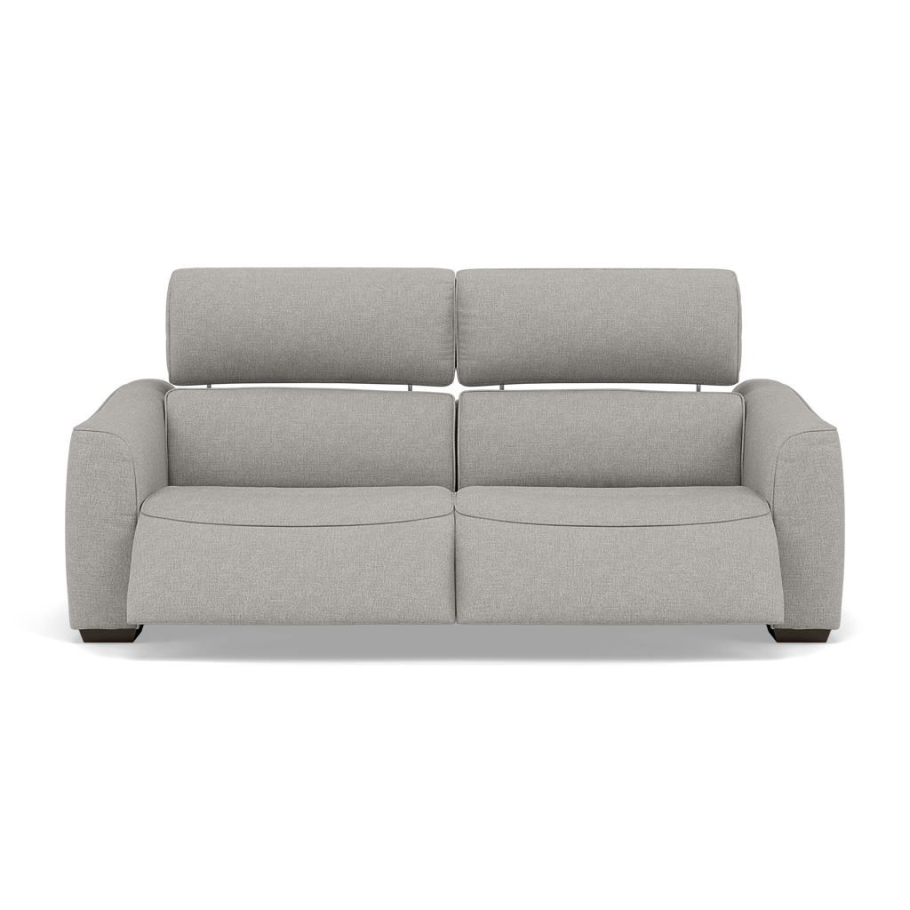 Beck Small 3 Seater Recliner Sofa - 2.5 Seater Sofa with 2 Power Recliners (Compact) Fabric - Power Recliner with USB