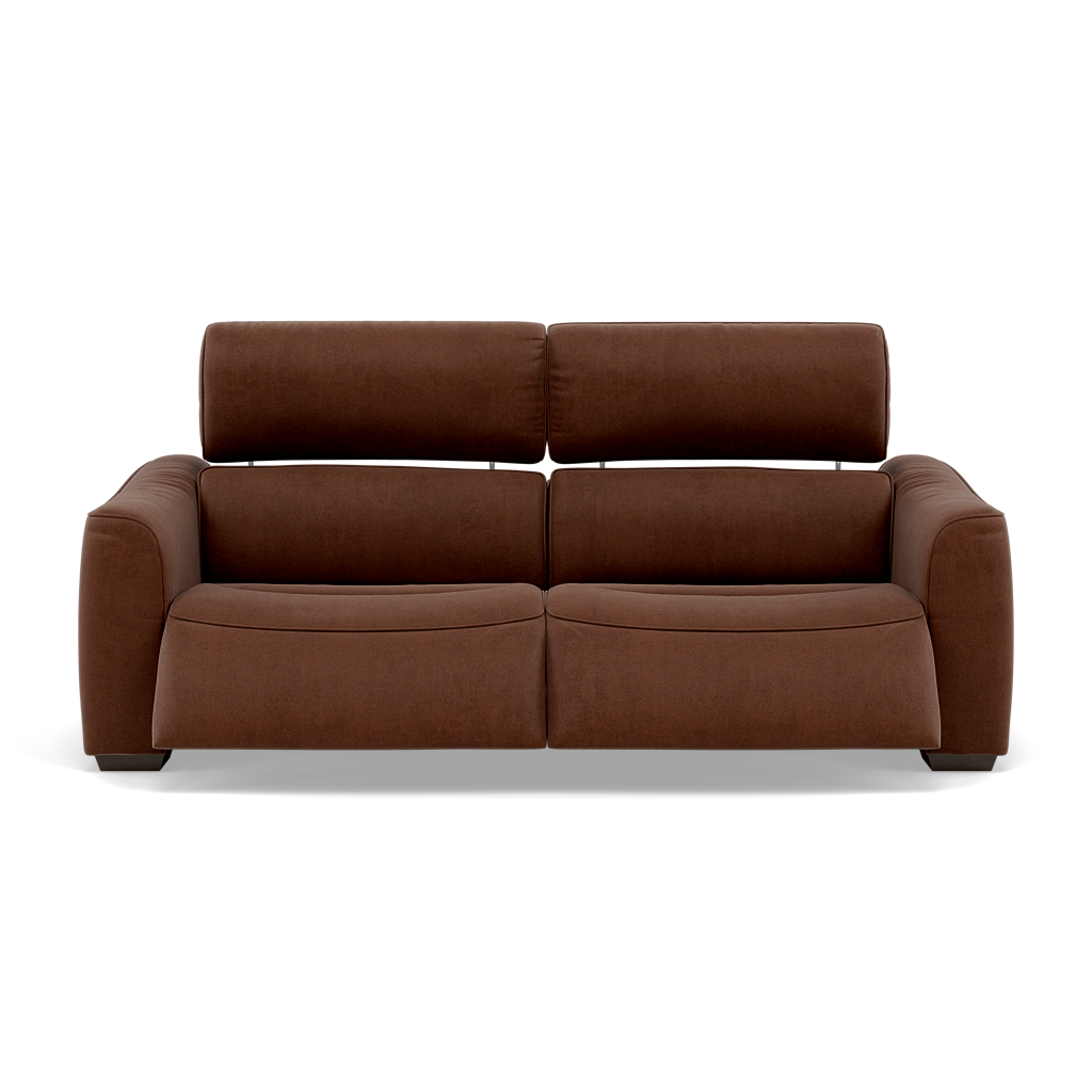 Beck Small 3 Seater Recliner Sofa - 2.5 Seater Sofa with 2 Power Recliners (Compact) Fabric - Power Recliner with USB 3 Seater Sofas Sterling Home 1