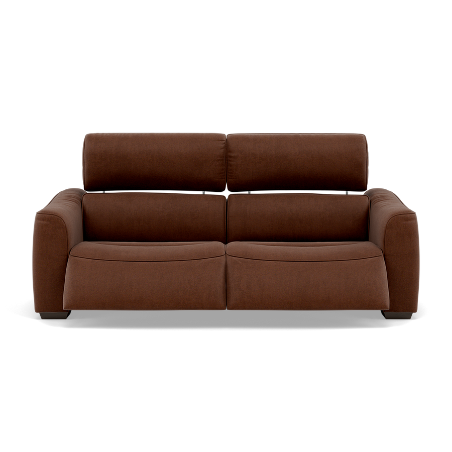 Beck Small 3 Seater Recliner Sofa - 2.5 Seater Sofa with 2 Power Recliners (Compact) Fabric - Power Recliner with USB Sterling Home 1