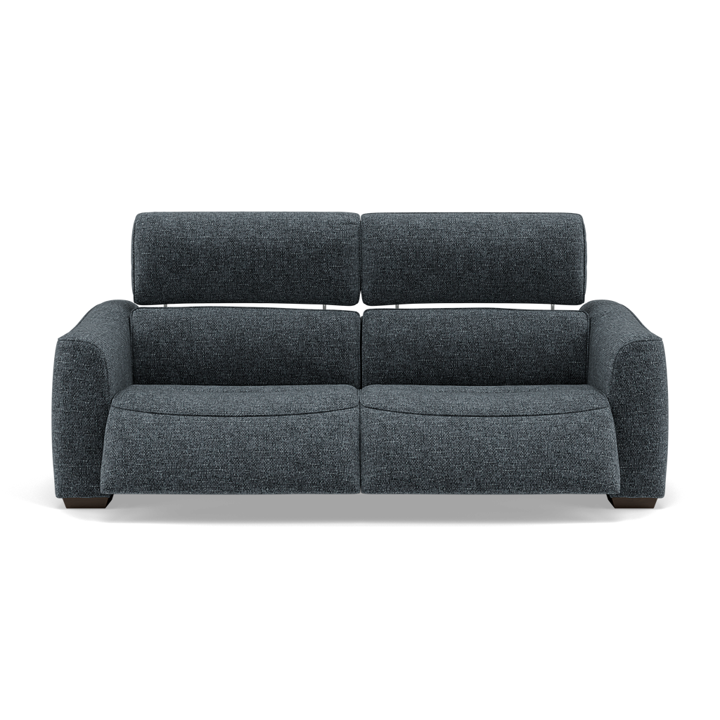 Beck Small 3 Seater Recliner Sofa - 2.5 Seater Sofa with 2 Power Recliners (Compact) Fabric - Power Recliner with USB 3 Seater Sofas Sterling Home 22
