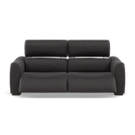 Beck Small 3 Seater Recliner Sofa - 2.5 Seater Sofa with 2 Power Recliners (Compact) Fabric - Power Recliner with USB