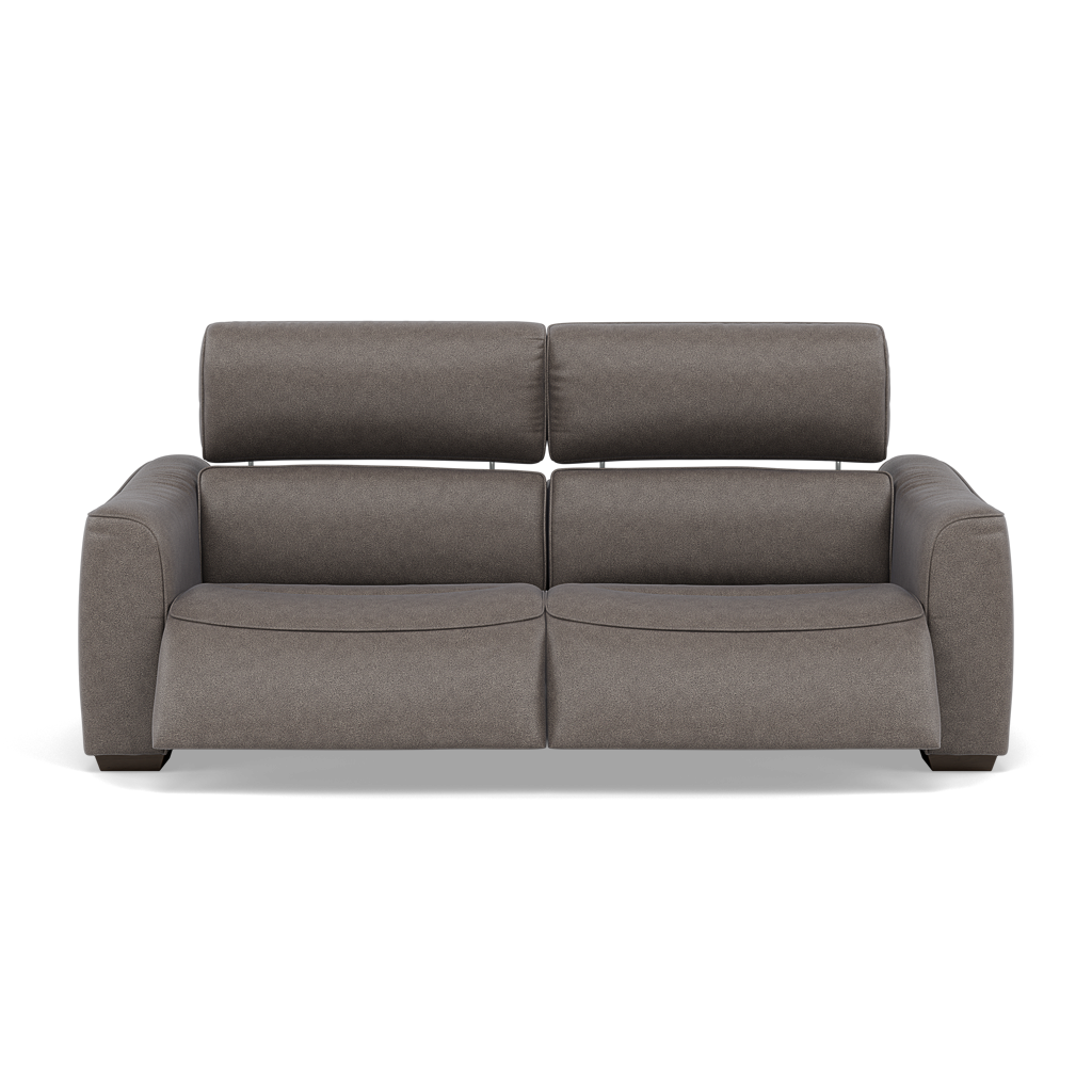 Beck Small 3 Seater Recliner Sofa - 2.5 Seater Sofa with 2 Power Recliners (Compact) Fabric - Power Recliner with USB 3 Seater Sofas Sterling Home 5 BFA-BLJ-042 ELEPHANT
