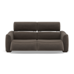 Beck Small 3 Seater Recliner Sofa - 2.5 Seater Sofa with 2 Power Recliners (Compact) Fabric - Power Recliner with USB 3 Seater Sofas Sterling Home 14 FAB-MEG-51 DK TAUPE
