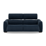 Beck Small 3 Seater Recliner Sofa - 2.5 Seater Sofa with 2 Power Recliners (Compact) Fabric - Power Recliner with USB