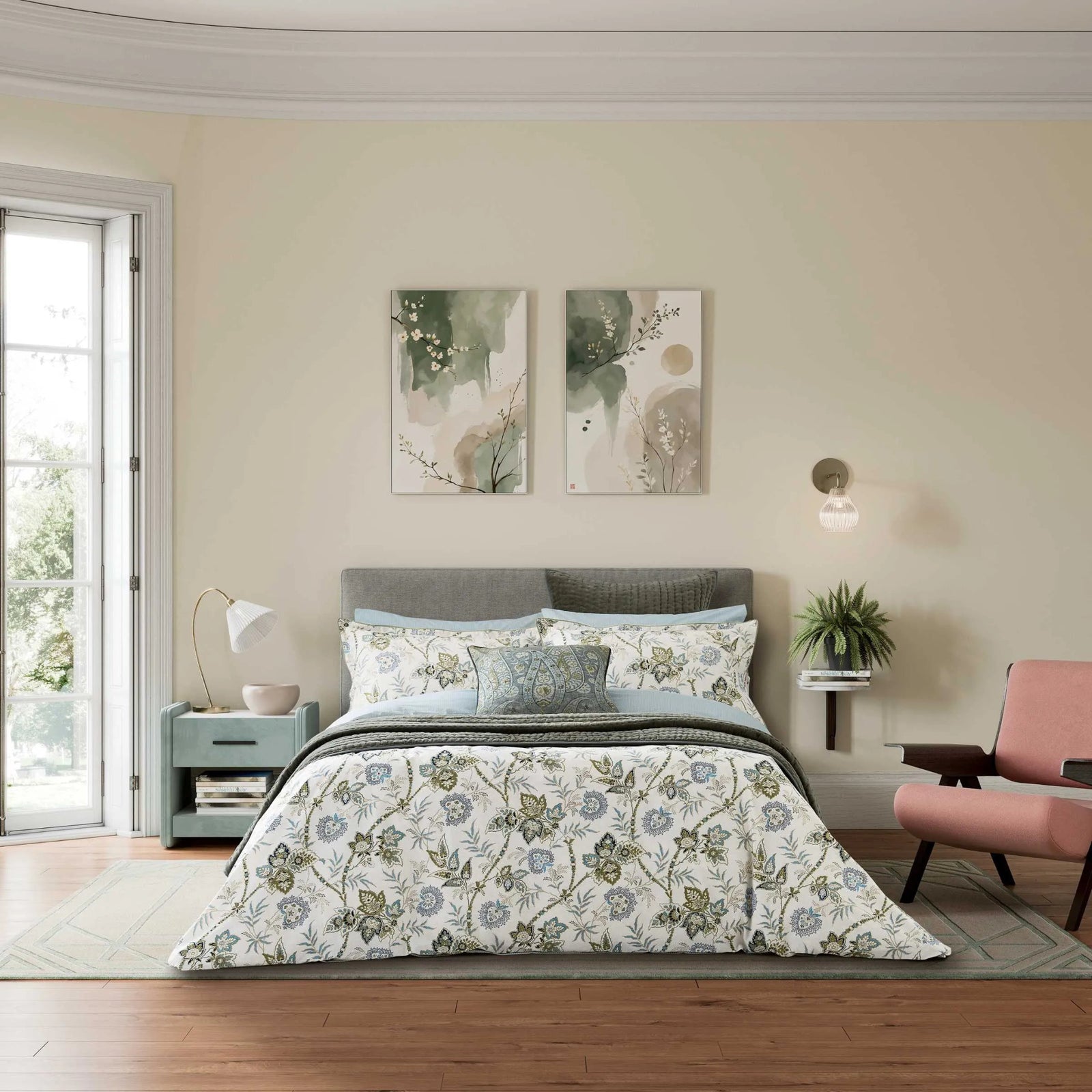 Bedeck Of Belfast Emira Duvet Set - Emira Duvet Set Double Sterling Home 1