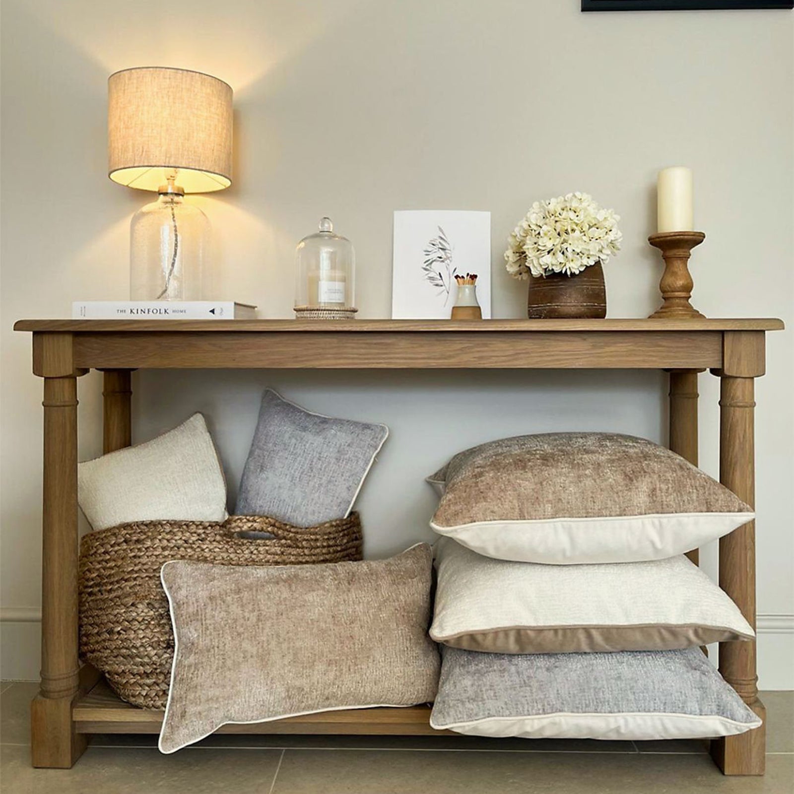 Belgravia Wave Chenille Cushion Cream - Wave Chenille Cushion Cream 50X30CM Sterling Home 3