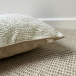 Belgravia Wave Chenille Cushion Cream - Wave Chenille Cushion Cream 50X30CM Sterling Home 4