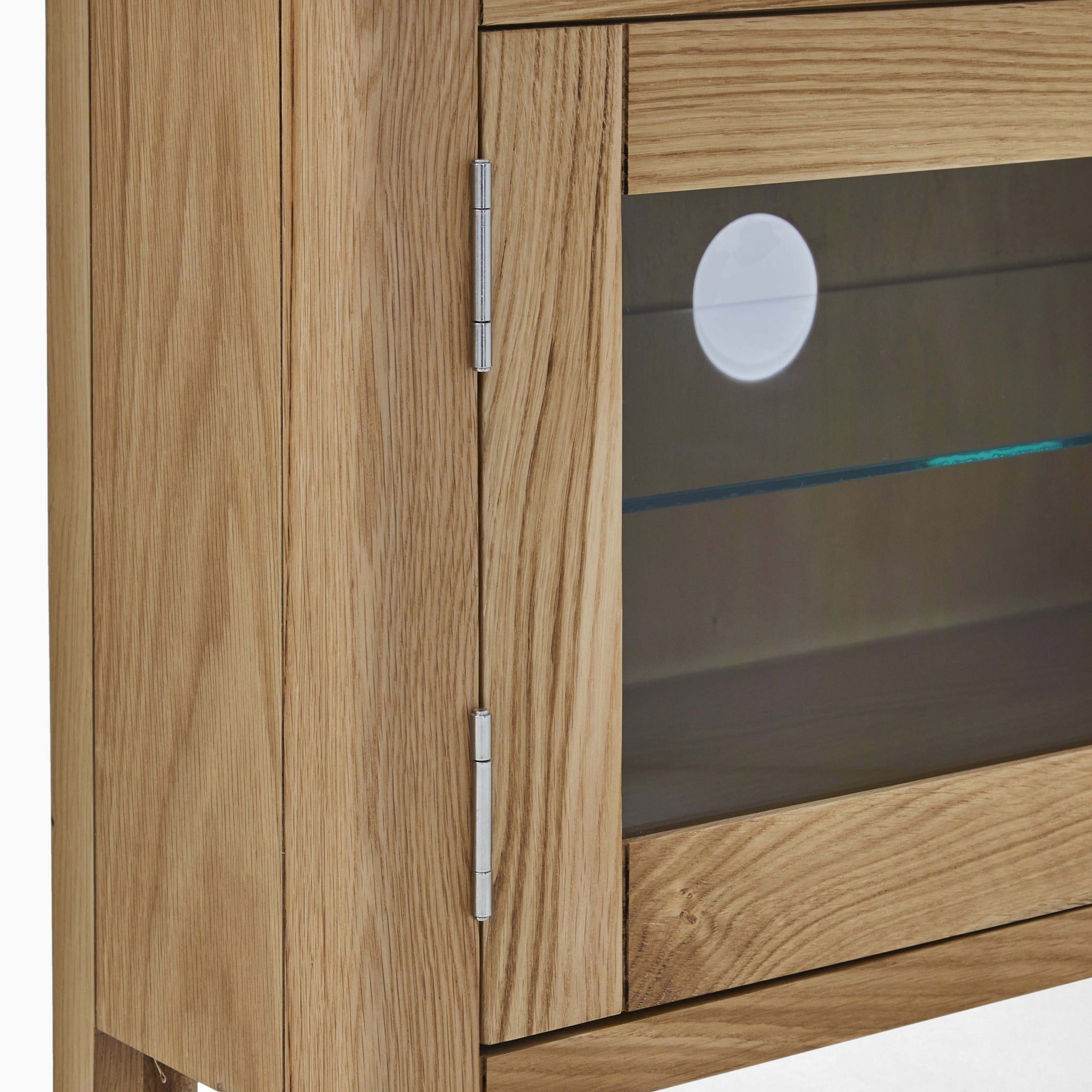 Bexley Corner TV Unit - Corner Media Stand Oak Storage Sterling Home 2