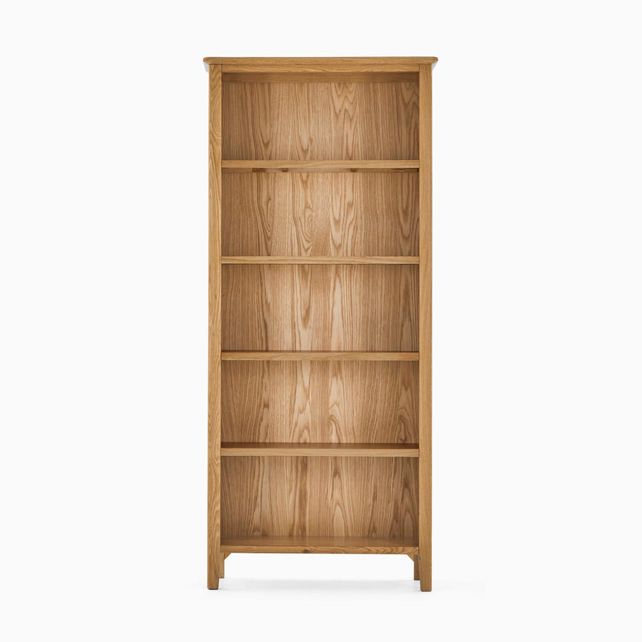 Bexley Large Bookcase - Large Bookcase Oak Storage Sterling Home 1