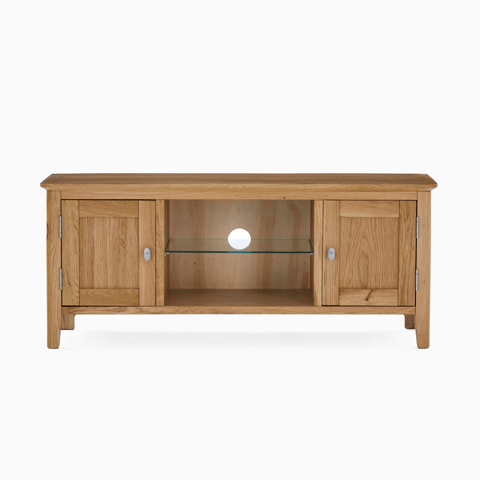 Bexley Large TV Unit - Large Media Stand Oak Storage Sterling Home 1