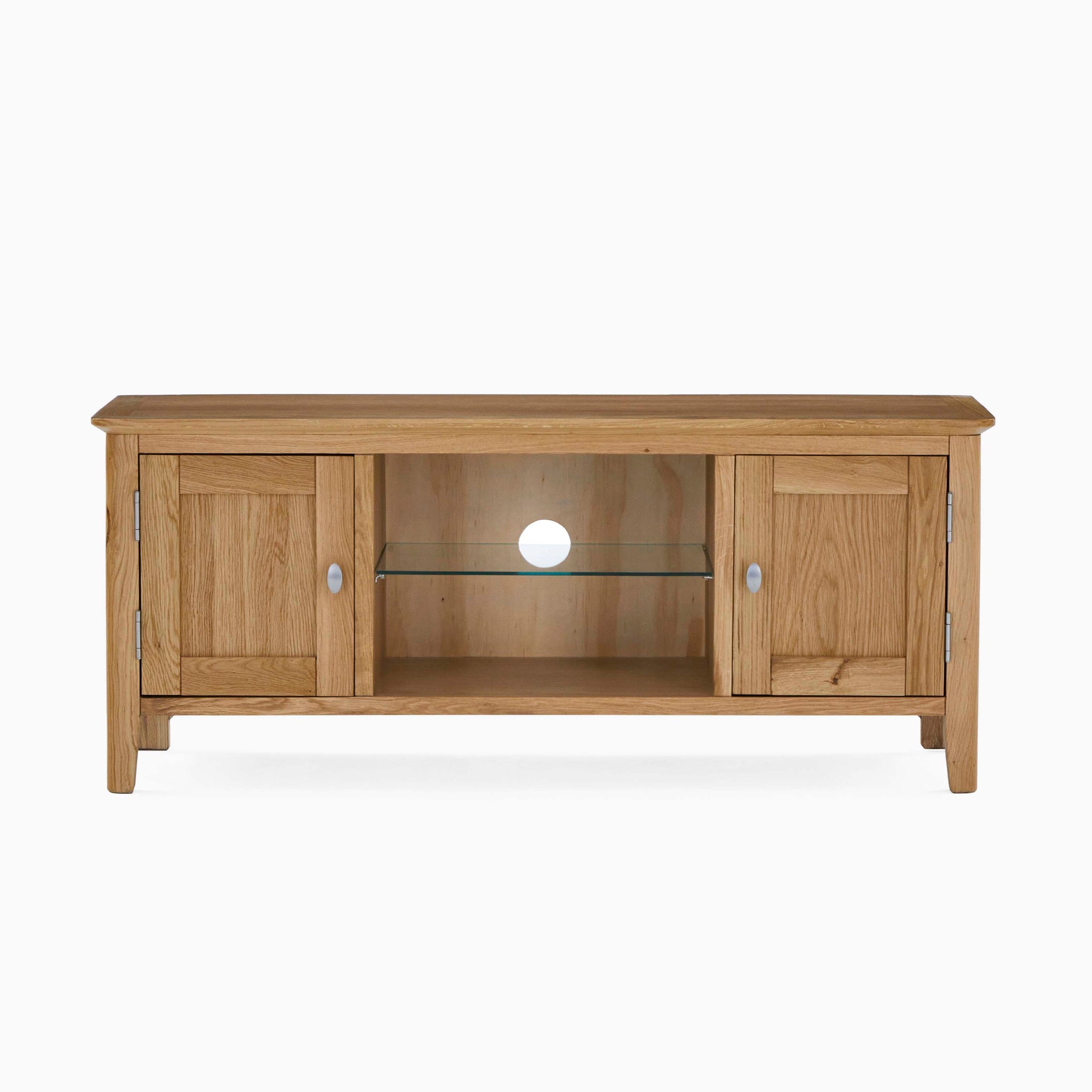 Bexley Large TV Unit - Large Media Stand Oak Storage Sterling Home 1