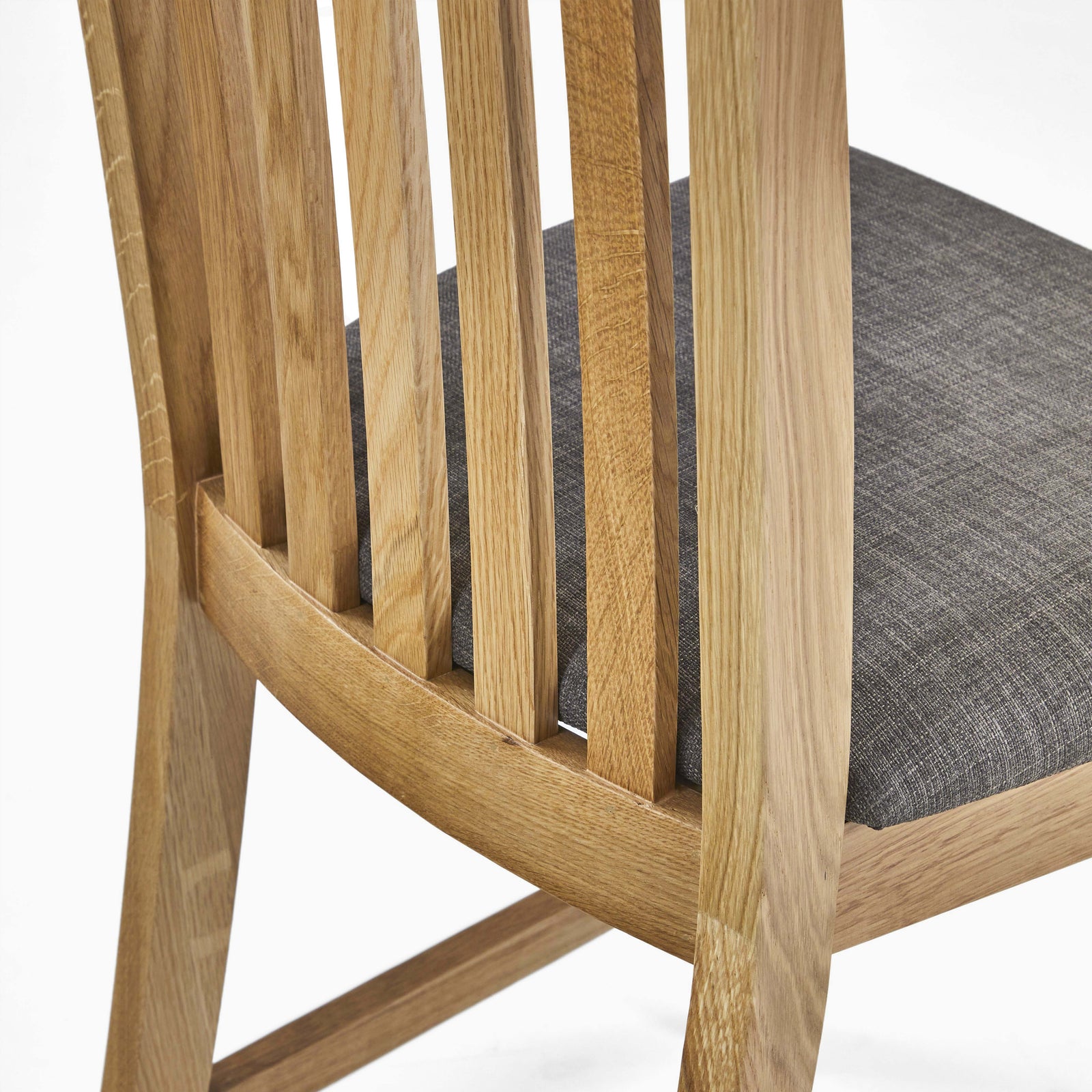 Bexley Pair of Slat Back Dining Chairs - Dining Chair Vertical Slats - Pair Oak Sterling Home 3