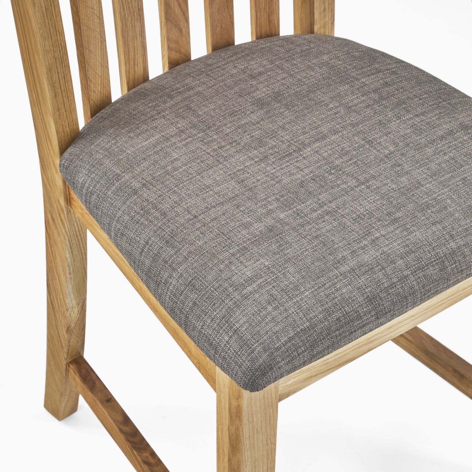 Bexley Pair of Slat Back Dining Chairs - Dining Chair Vertical Slats - Pair Oak Sterling Home 4