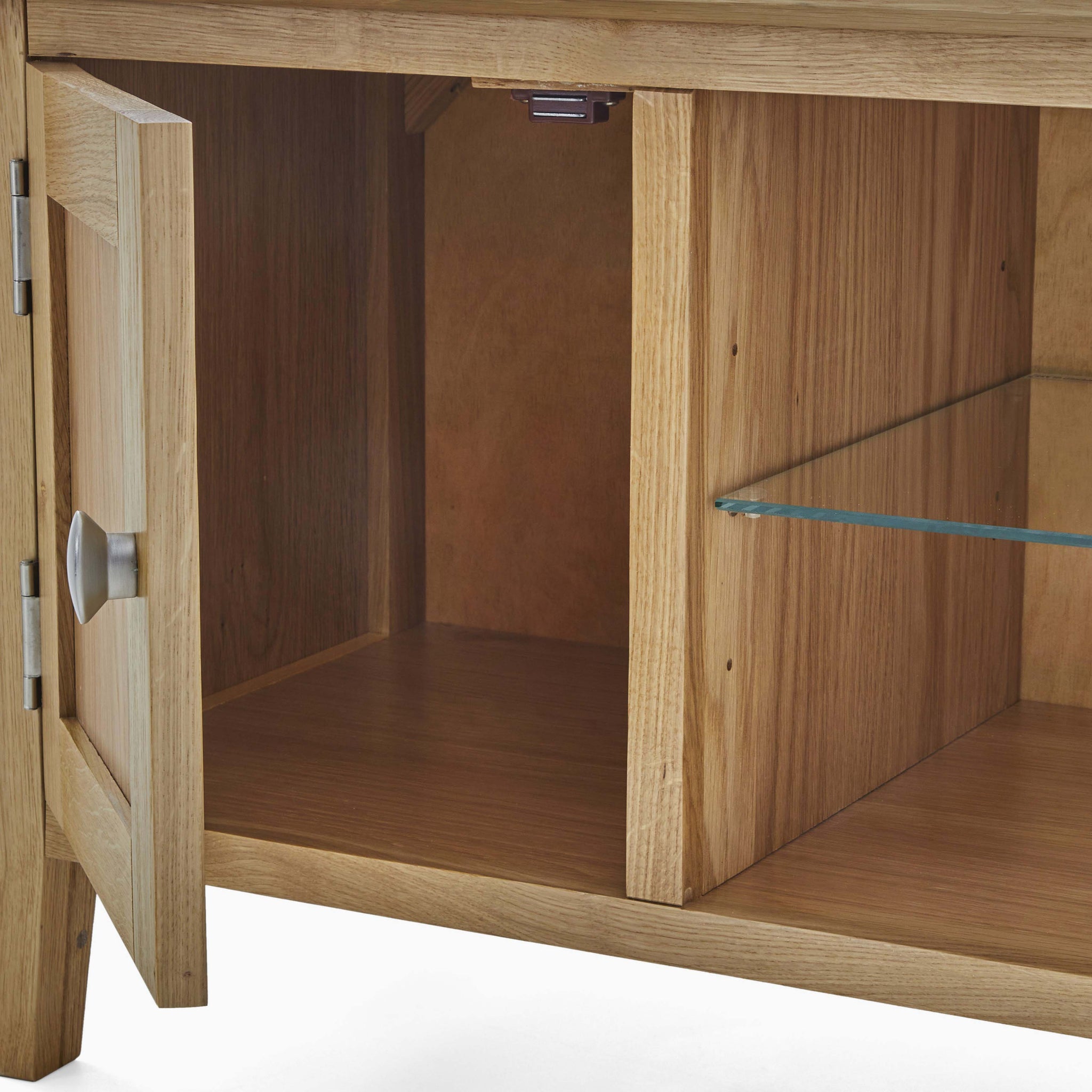 Bexley Small TV Unit - Small Media Stand Oak Storage Sterling Home 4