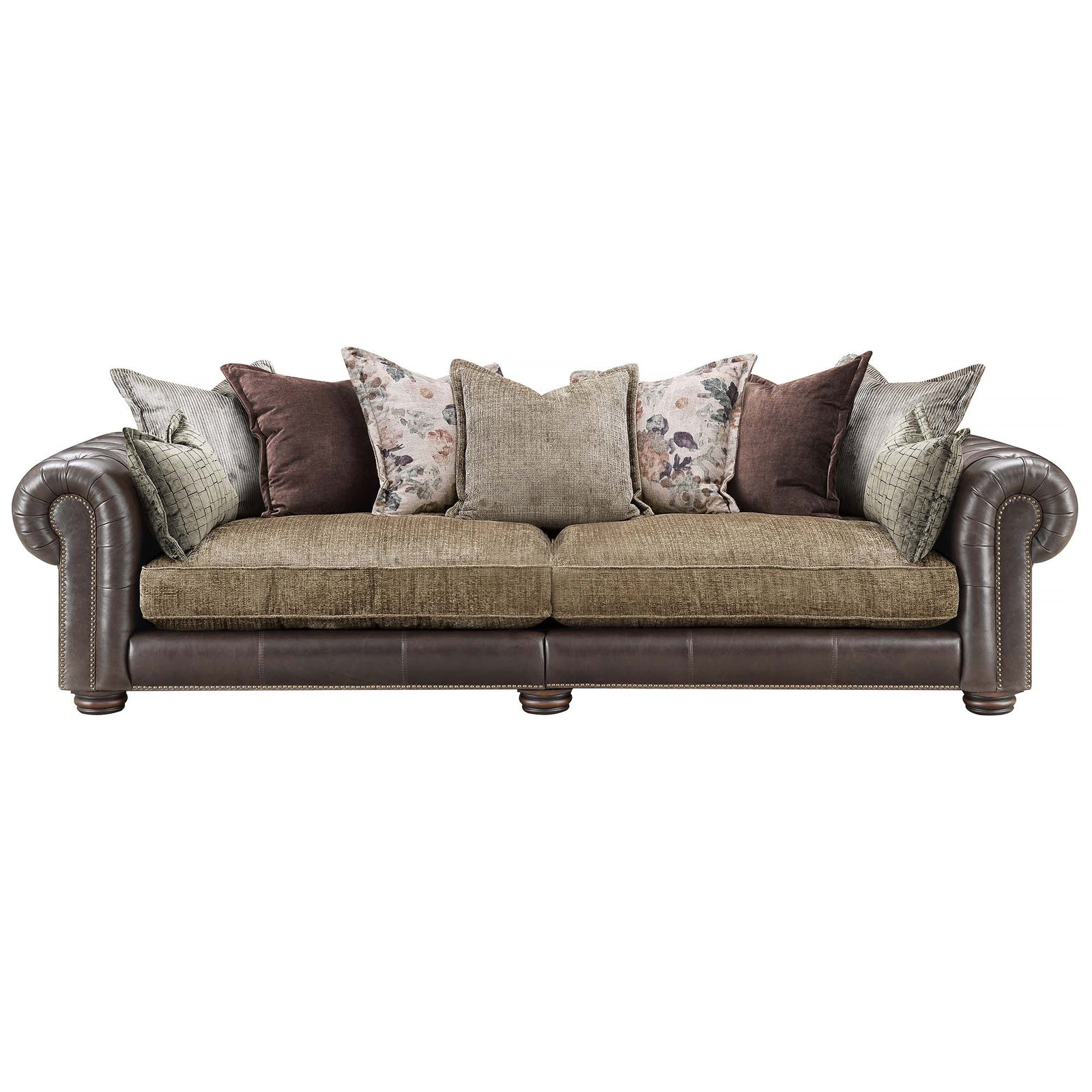 Blossom Large 4 Seater Pillow Back Sofa - 4 Seater Grande Split Sofa - Split Back Frame 4 Seater Sofas Sterling Home 1