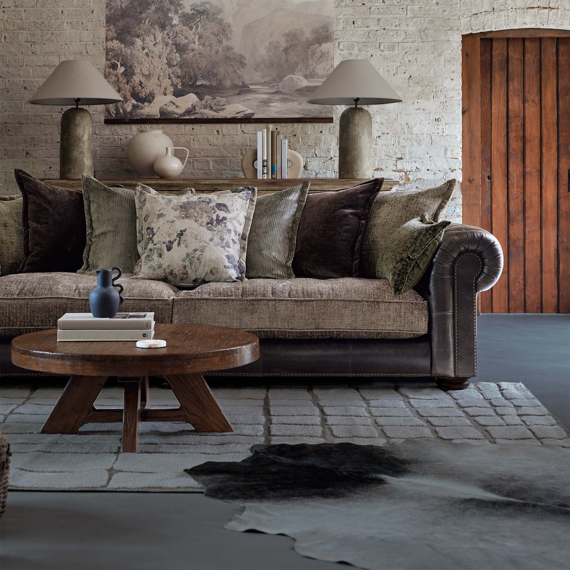 Blossom Large 4 Seater Pillow Back Sofa - 4 Seater Grande Split Sofa - Split Back Frame Sofas Sterling Home 2