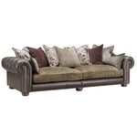 Blossom Large 4 Seater Pillow Back Sofa - 4 Seater Grande Split Sofa - Split Back Frame Sofas Sterling Home 3