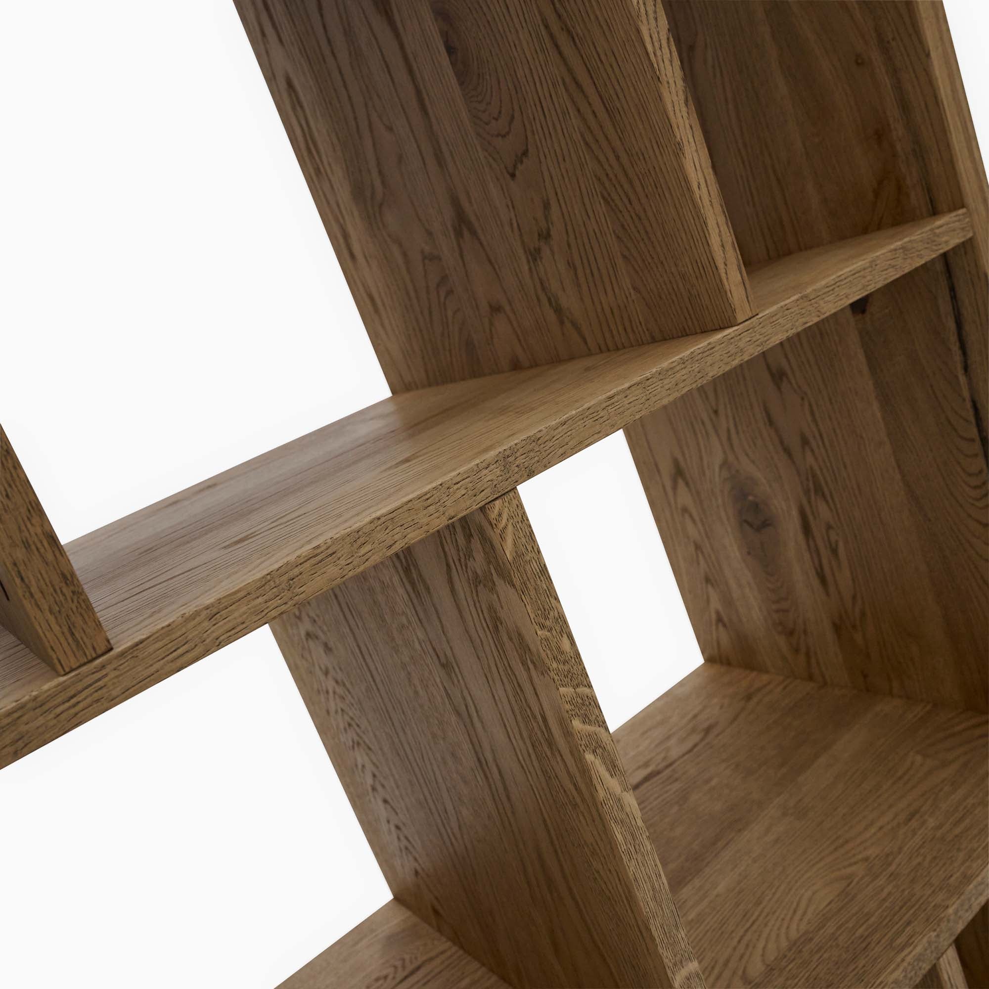 Sunnie Bookshelf - Bookshelf Brushed Oak / Hesse Dark Oil Storage Sterling Home 6