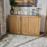 Sunnie Sideboard - 3 Door Sideboard Brushed Oak / Hesse Dark Oil Tables Sterling Home 2