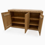 Sunnie Sideboard - 3 Door Sideboard Brushed Oak / Hesse Dark Oil Tables Sterling Home 7