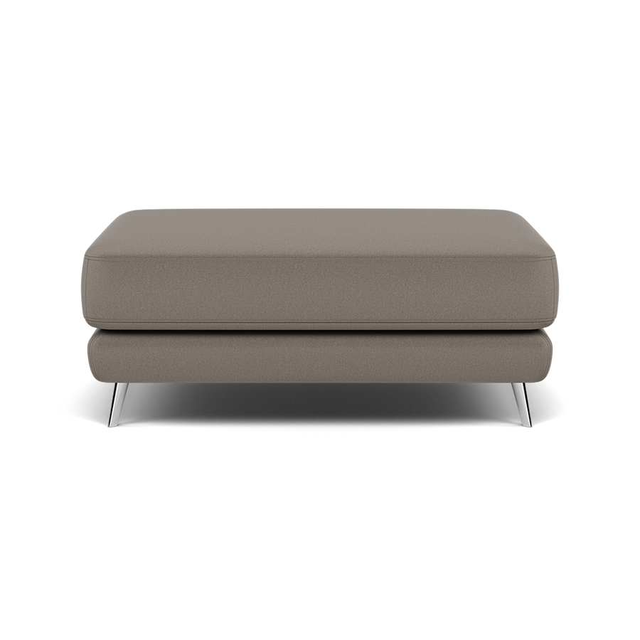 Bolero Footstool - Rectangular Footstool A Fabric Footstools Sterling Home BFA-MAD-03 DARK GREY 2