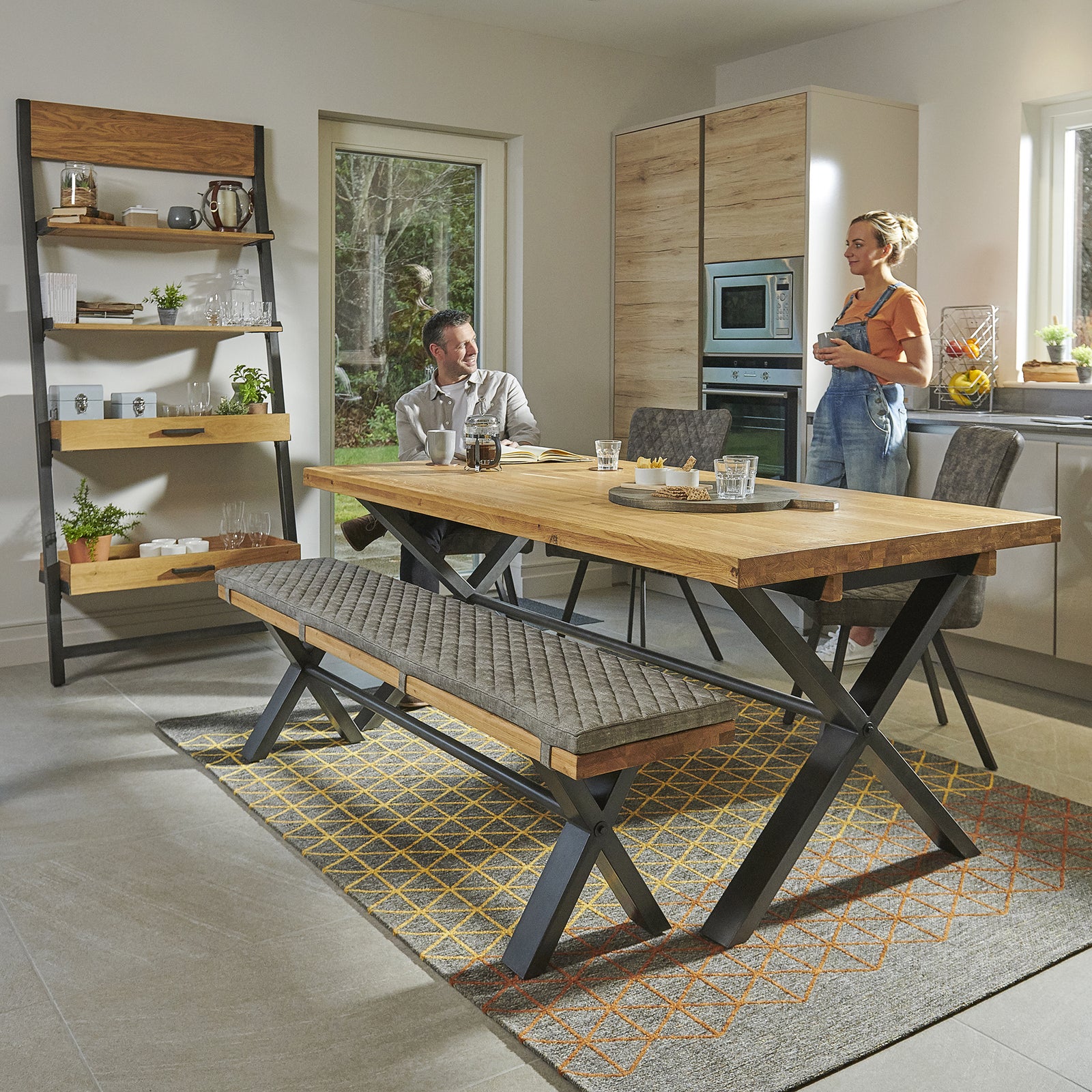 Bourton Oak Extension Leaf - Extension Leaf Oak / Veneer Tables Sterling Home 2