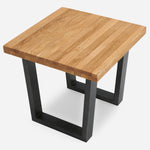 Bourton Oak Side Table - Lamp Table Oak / Veneer Tables Sterling Home 5