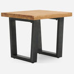 Bourton Oak Side Table - Lamp Table Oak / Veneer Tables Sterling Home 6