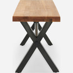 Bourton Oak Bench - Large Bench Oak / Veneer Chairs Sterling Home 6