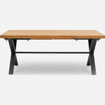 Bourton Oak Large Dining Table - Large Dining Table Oak / Veneer Tables Sterling Home 1