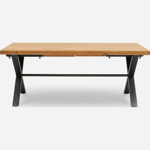 Bourton Oak Large Dining Table - Large Dining Table Oak / Veneer Tables Sterling Home 1