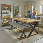 Bourton Oak Large Dining Table - Large Dining Table Oak / Veneer Tables Sterling Home 2