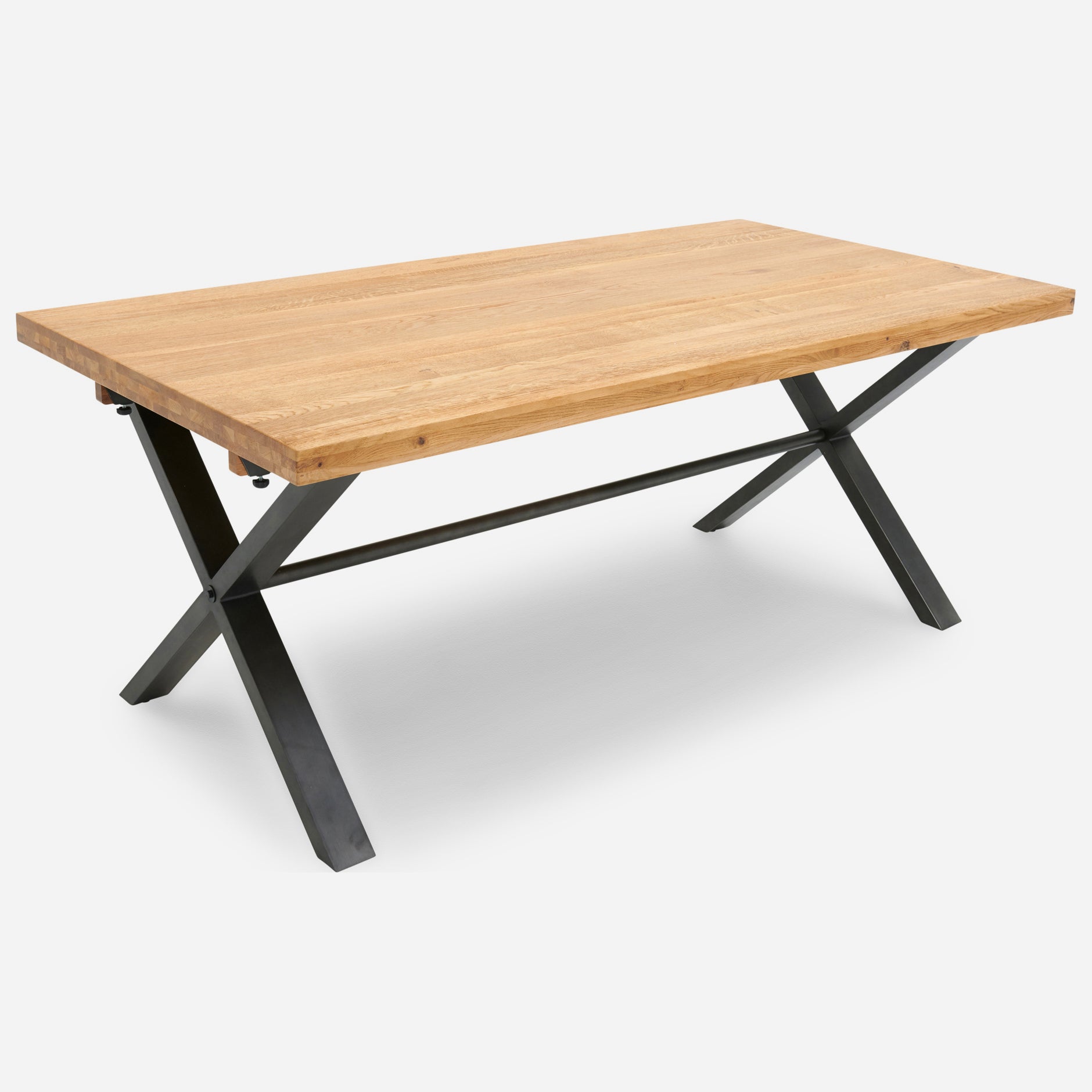 Bourton Oak Large Dining Table - Large Dining Table Oak / Veneer Tables Sterling Home 5