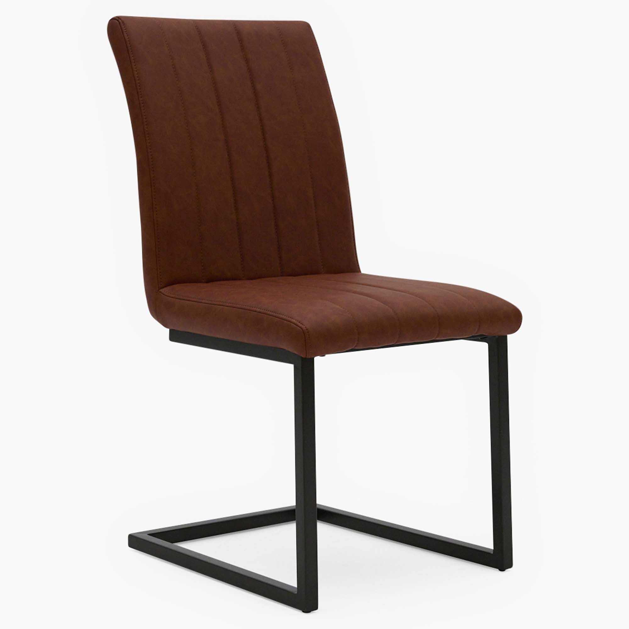 Bourton Retro Stitch Dining Chair - Retro Stitch Dining Chair Graphite - Graphite Sterling Home 1