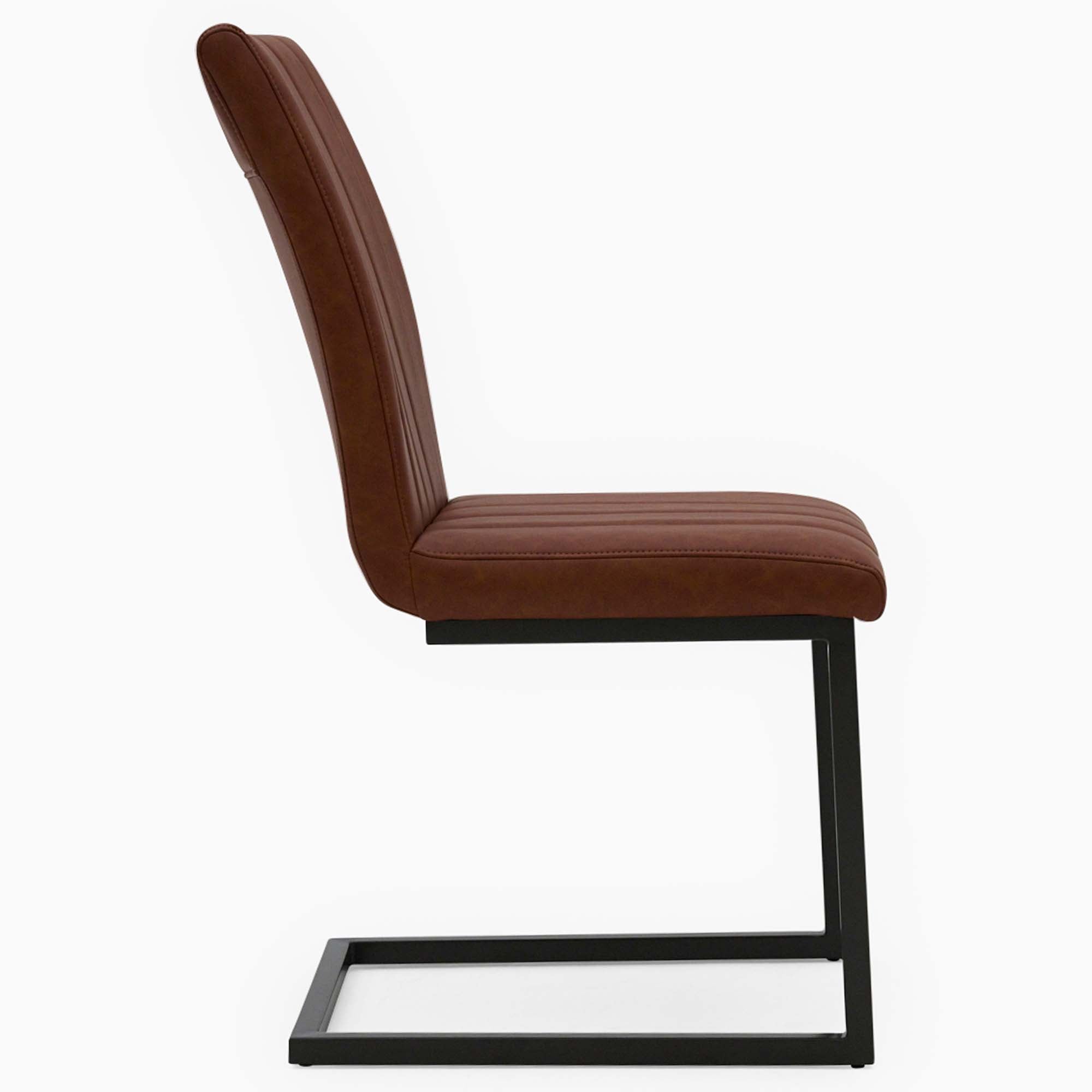 Bourton Retro Stitch Dining Chair - Retro Stitch Dining Chair Graphite - Graphite Sterling Home 3