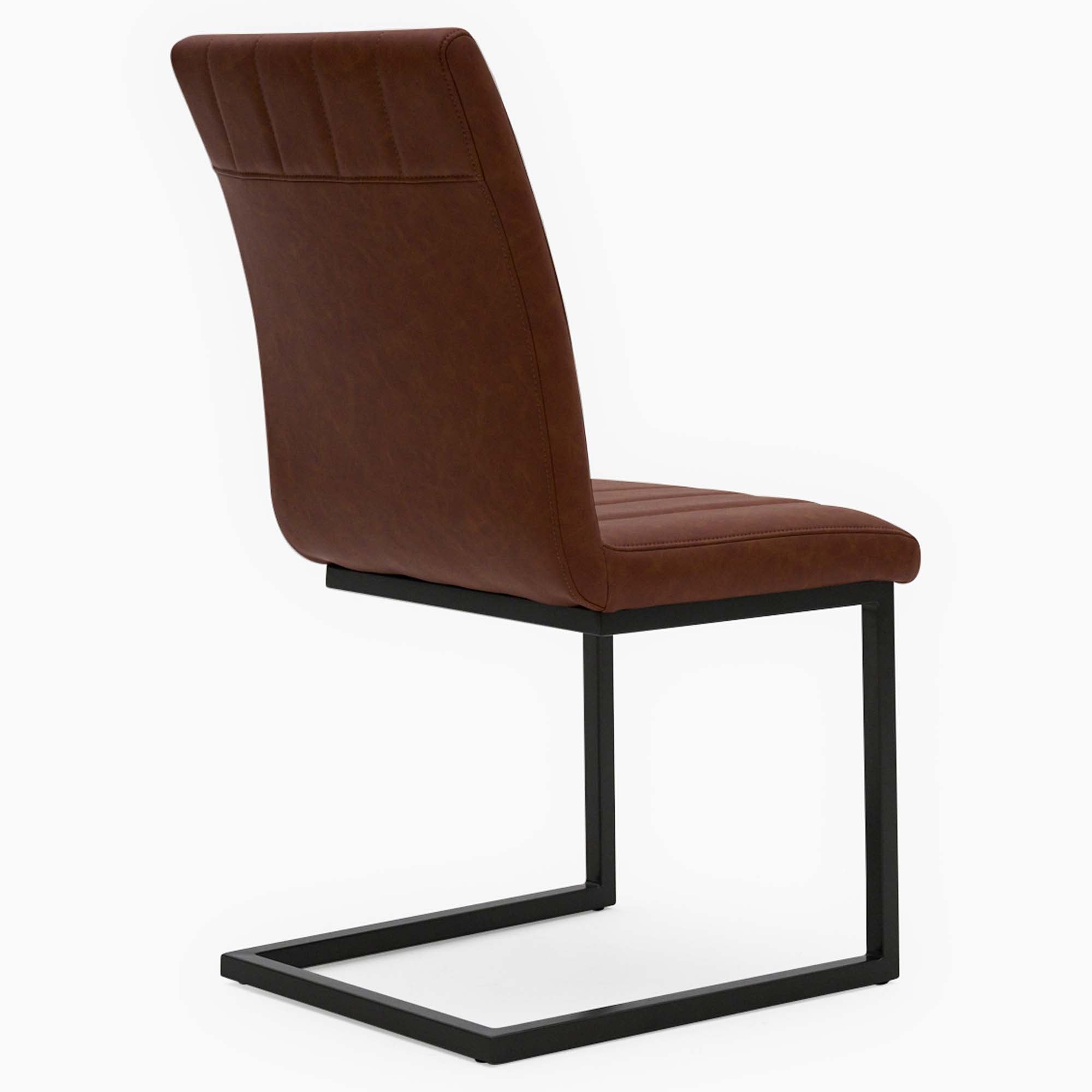 Bourton Retro Stitch Dining Chair - Retro Stitch Dining Chair Graphite - Graphite Sterling Home 4