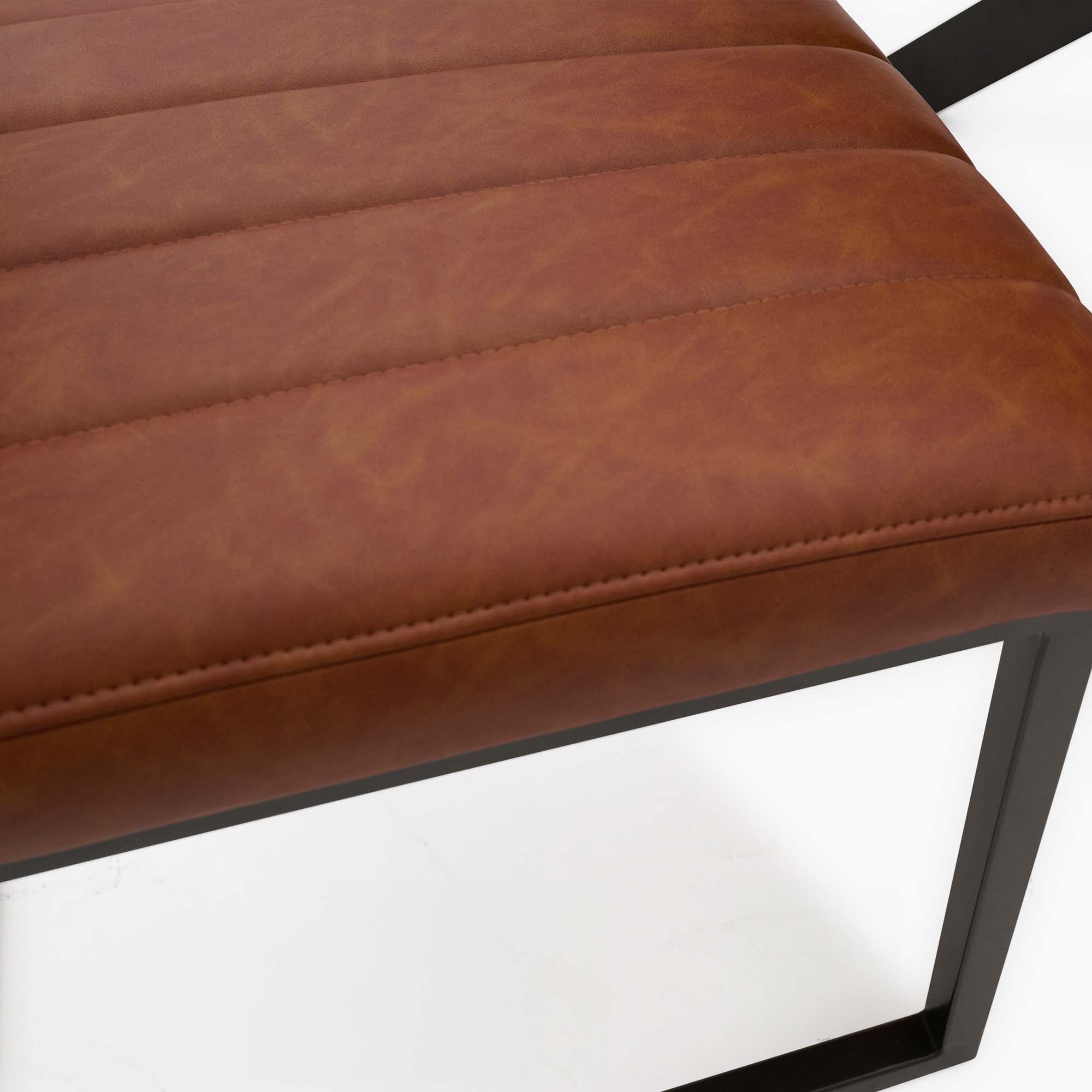 Bourton Retro Stitch Dining Chair - Retro Stitch Dining Chair Graphite - Graphite Sterling Home 6