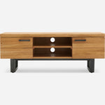 Bourton Oak TV Unit - TV Unit Oak / Veneer Storage Sterling Home 1