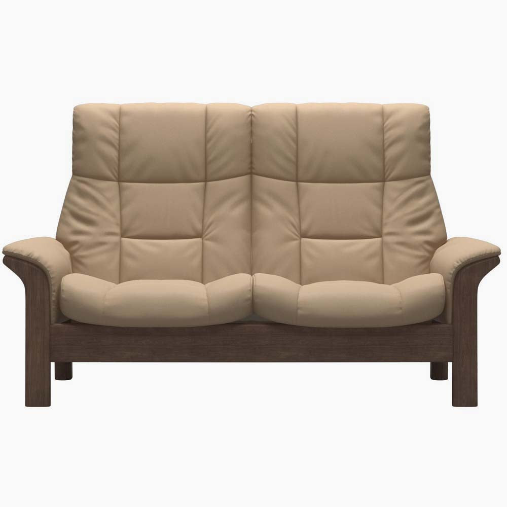 Stressless Buckingham High 2 Seater Sofa - High 2 Seater Sofa Fabric Group 5 - Manual Recliner 2 Seater Sofas Sterling Home 1