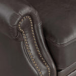 Buckingham Armchair - Buckingham Wing Chair Voyager Leather Armchairs Sterling Home 8