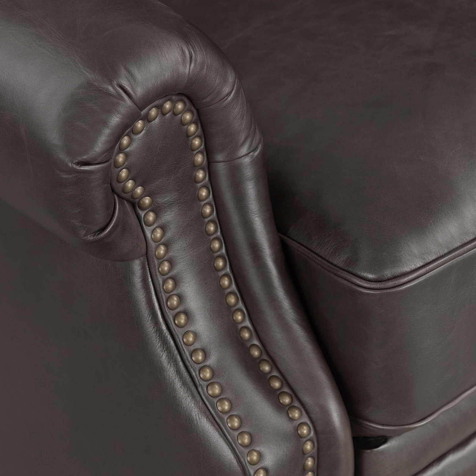 Buckingham Armchair - Buckingham Wing Chair Voyager Leather Armchairs Sterling Home 8