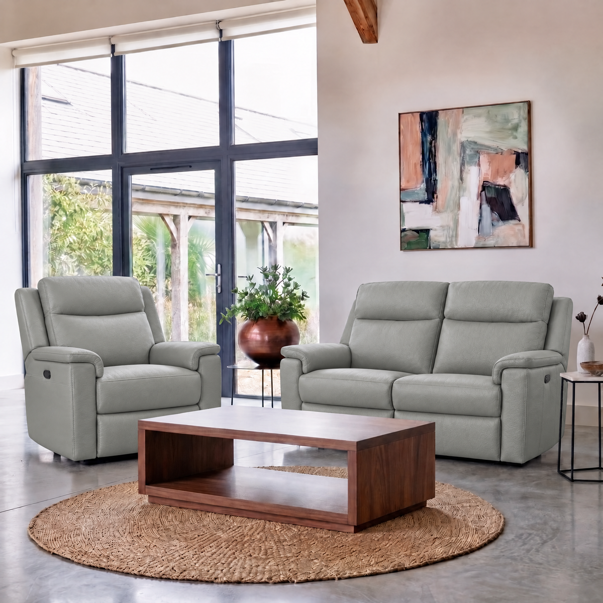 G Plan Ellis Large Sofa - Large Sofa Grade L — L842 Cambridge Grey, gallery image 1