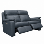 G Plan Ellis Small Recliner Sofa - Small Sofa Man Rec DBL Grade L - Manual Recliner 2 Seater Sofas Sterling Home 6 L851 Cambridge Navy