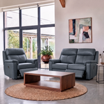 G Plan Ellis Small Recliner Sofa - Small Sofa Man Rec DBL Grade L - Manual Recliner — L851 Cambridge Navy, gallery image 1