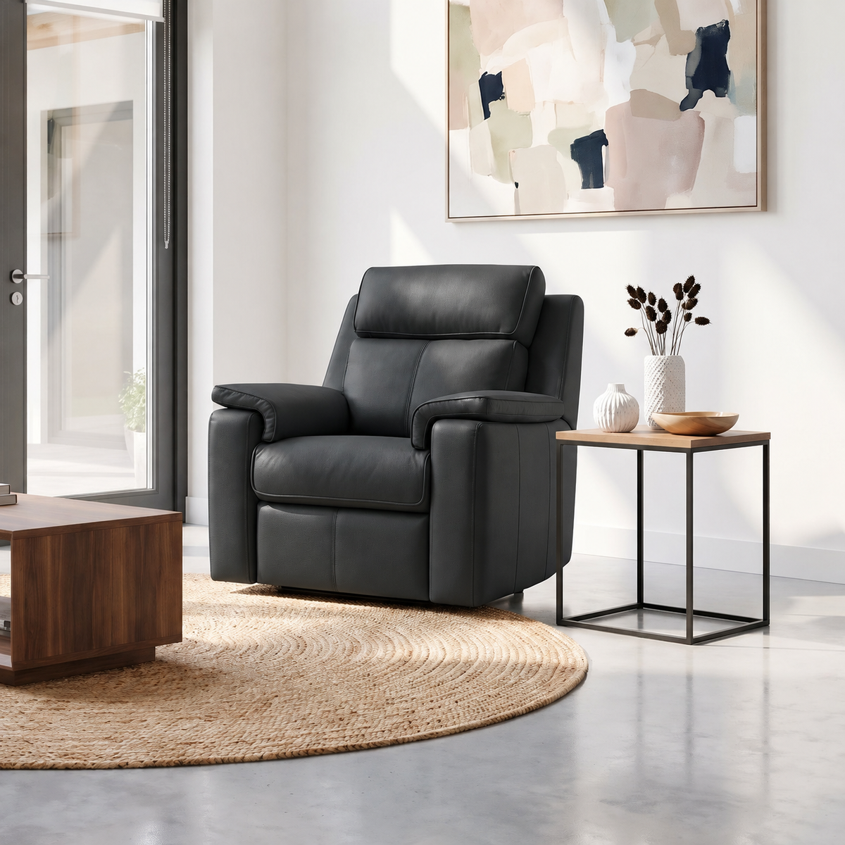 G Plan Ellis Armchair - Chair Grade L — L852 Cambridge Petrol Blue, gallery image 1